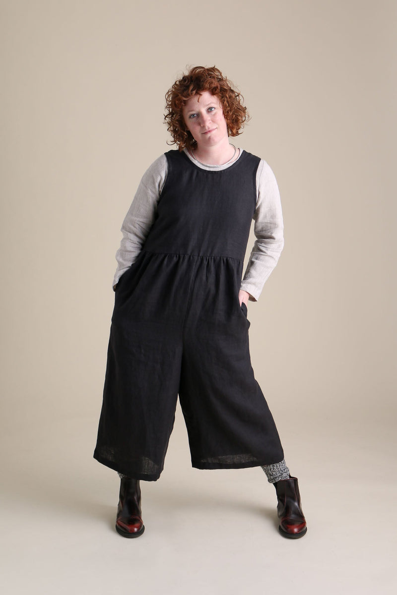 Backyard Jumpsuit | Black-zoom-