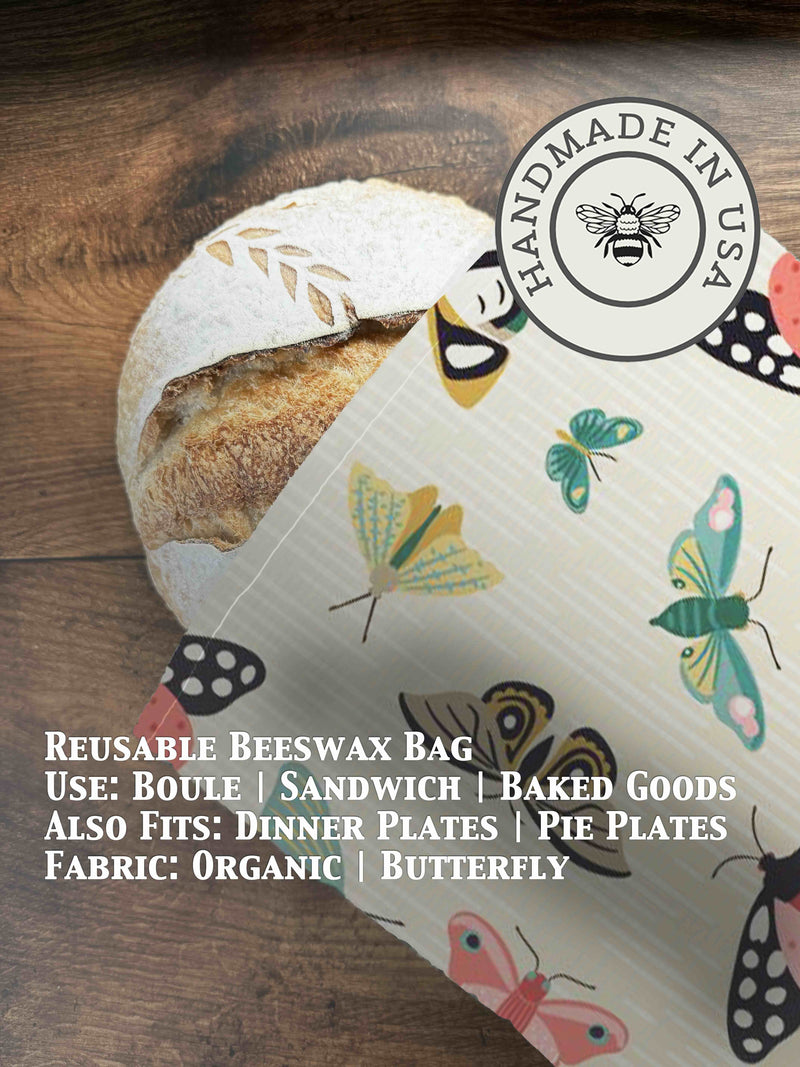 Beeswax Bread Bag | Reusable Cotton Food Storage Bag-zoom-