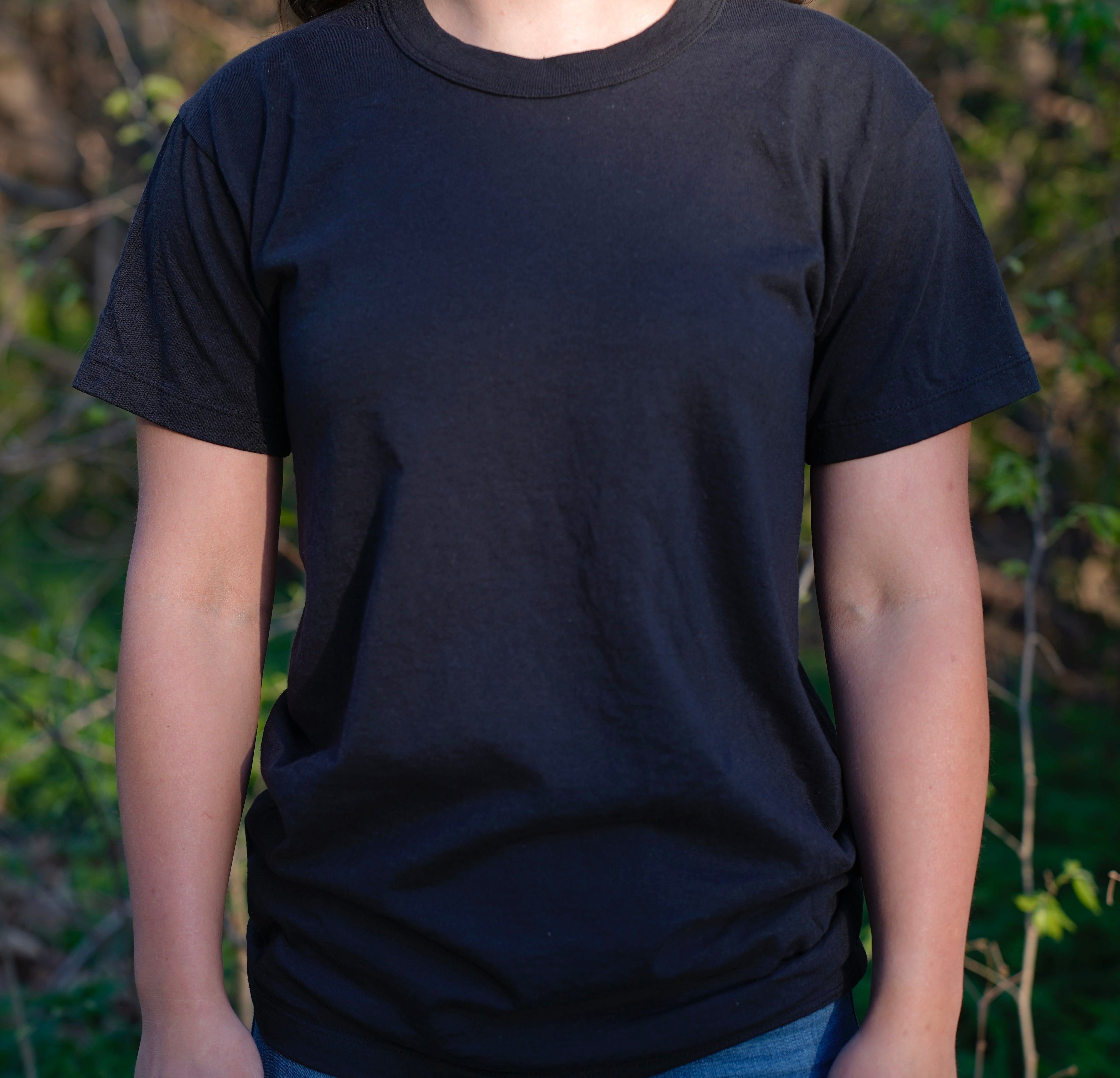 Unisex Organic Cotton Short Sleeve T-Shirt | Black-zoom-5