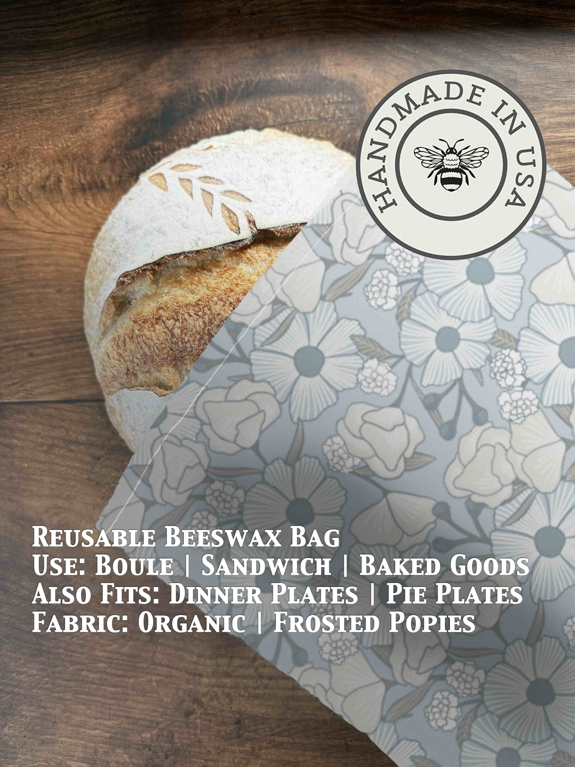 Beeswax Bread Bag | Reusable Cotton Food Storage Bag-36