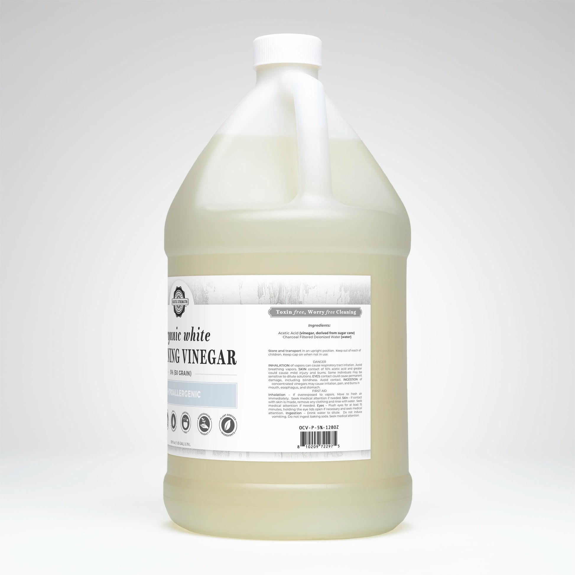 Organic White Cleaning Vinegar | 5% (50 grain)-9