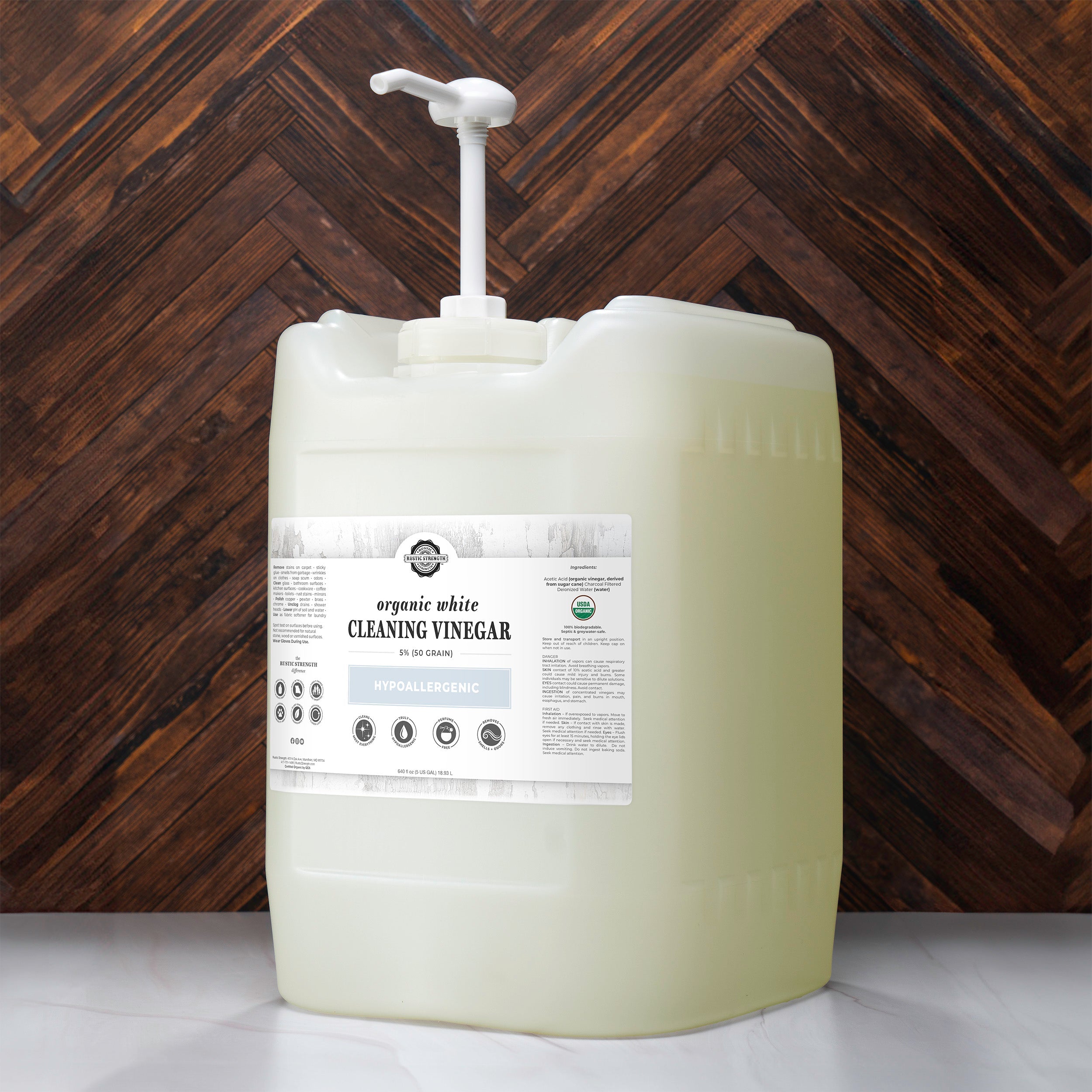 Organic White Cleaning Vinegar | 5% (50 grain)-zoom-7
