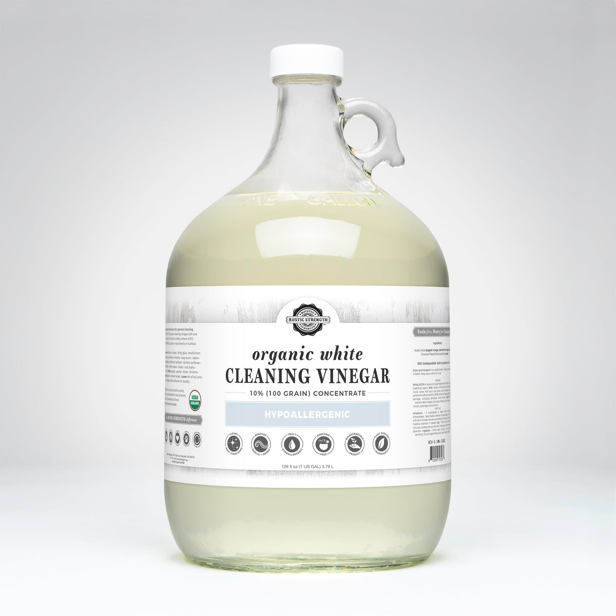 Organic White Cleaning Vinegar Concentrate | 10% (100 grain)-zoom-4