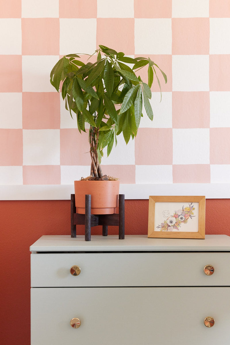 Checkers Wallpaper, terra cotta-zoom-