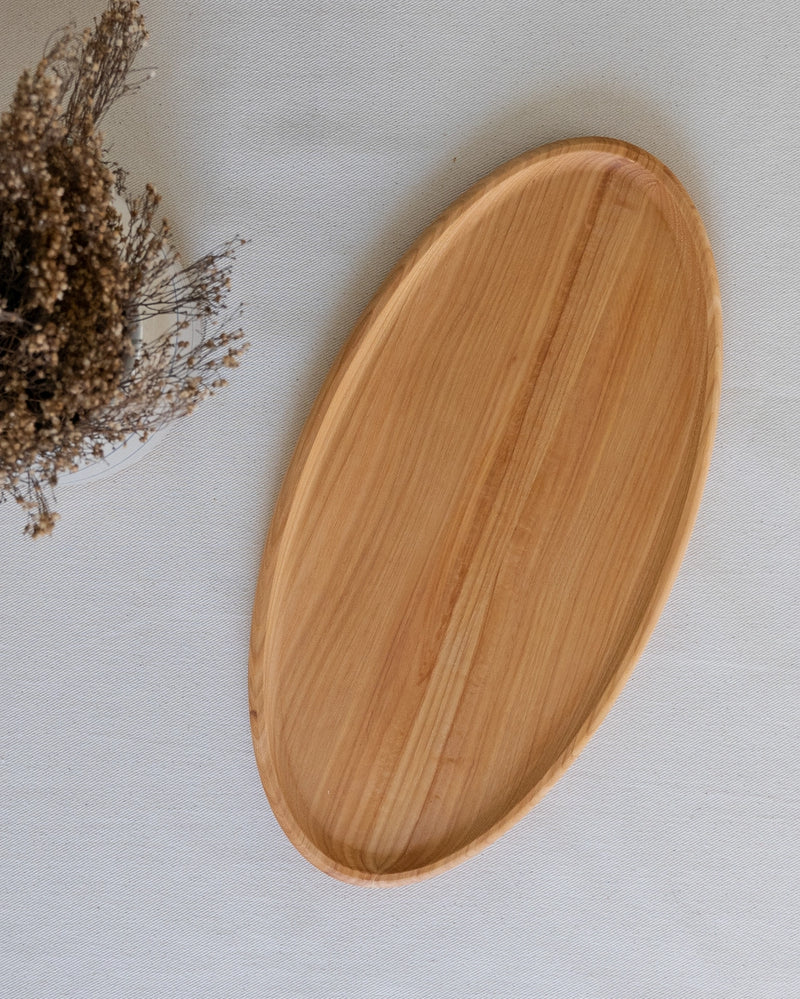 Hilda Oval Wood Serving Platter-zoom-