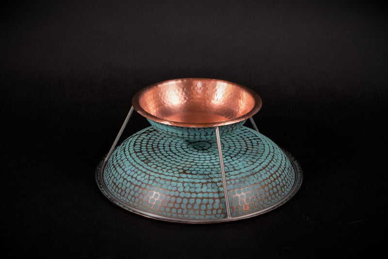 The Copper Verdigris Oyster Tray-zoom-