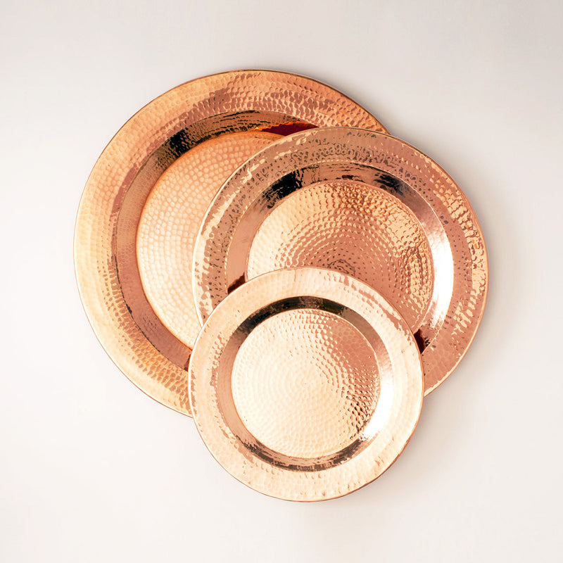 Copper Thessaly Round Platter-zoom-