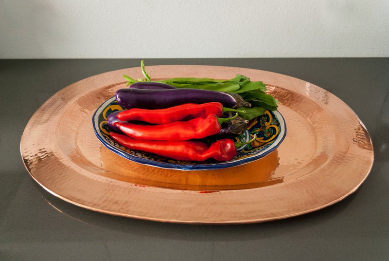 Copper Thessaly Oval Platter-zoom-