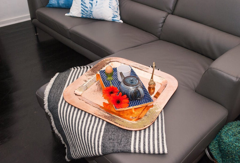 Copper Thessaly Square Platter-zoom-