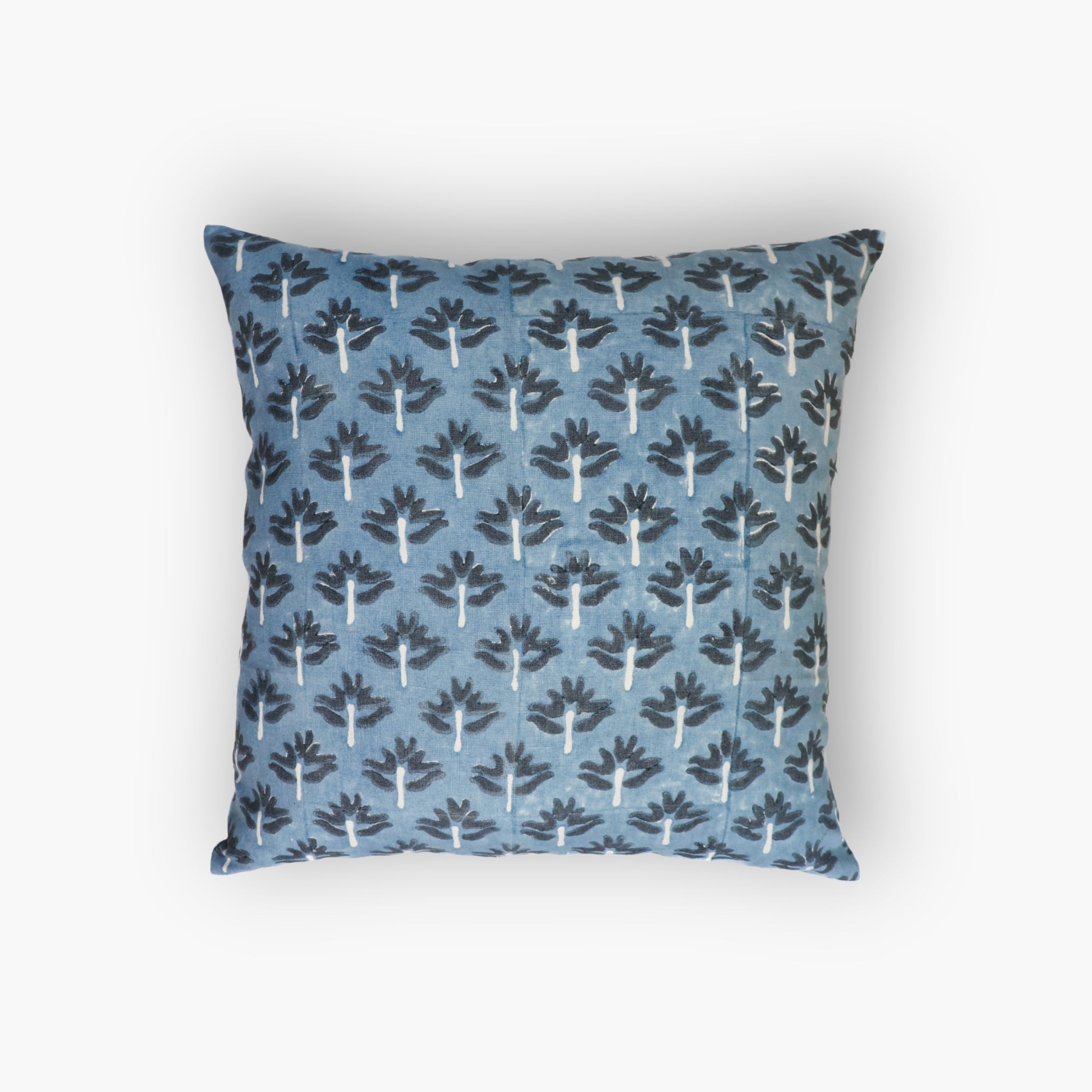 Zeenat Throw Pillow Cover – Steel Blue