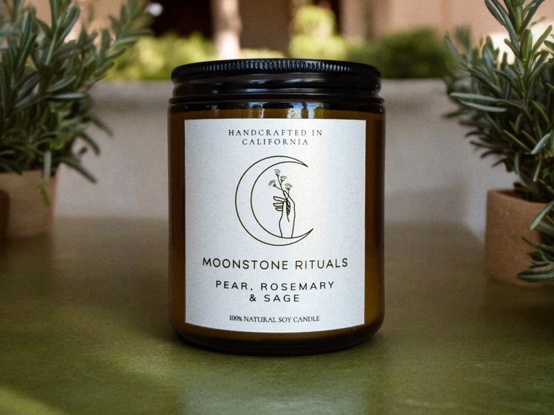 Pear, Rosemary & Sage Candle-zoom-