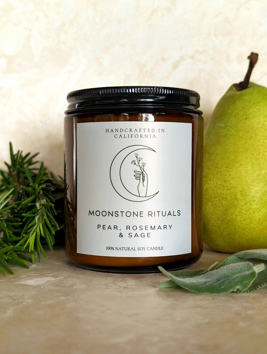 Pear, Rosemary & Sage Candle