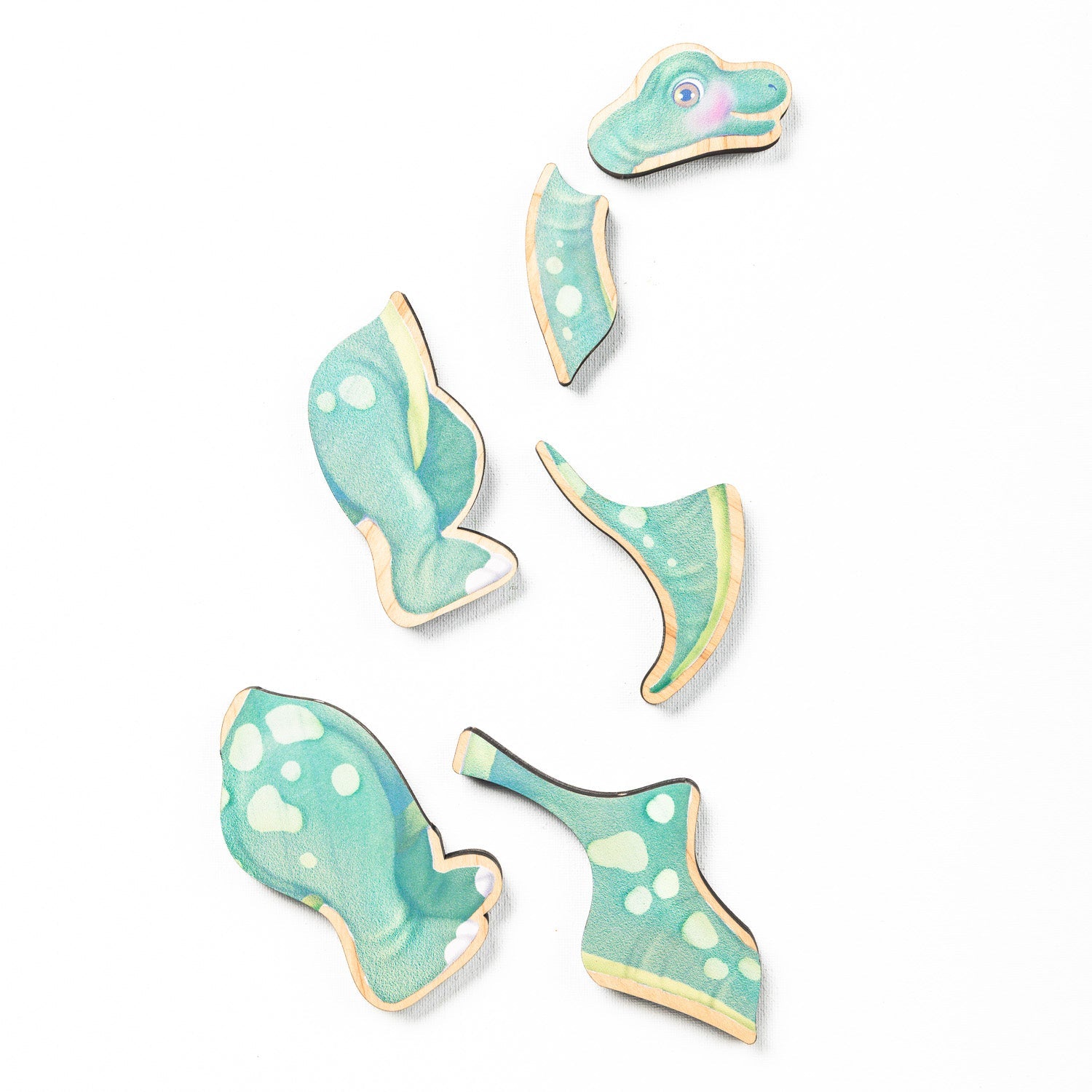 Dinosaur Magnetic Wooden Puzzle Set with Cotton Bag-13