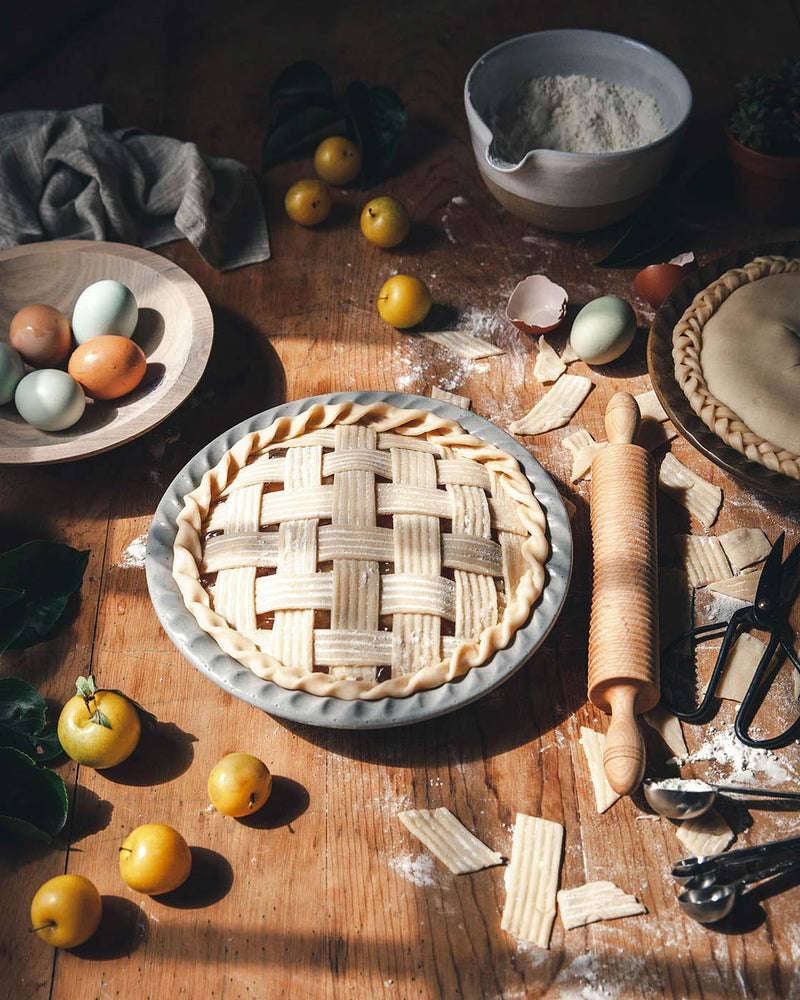 Agrarian Stoneware Pie Dish-zoom-