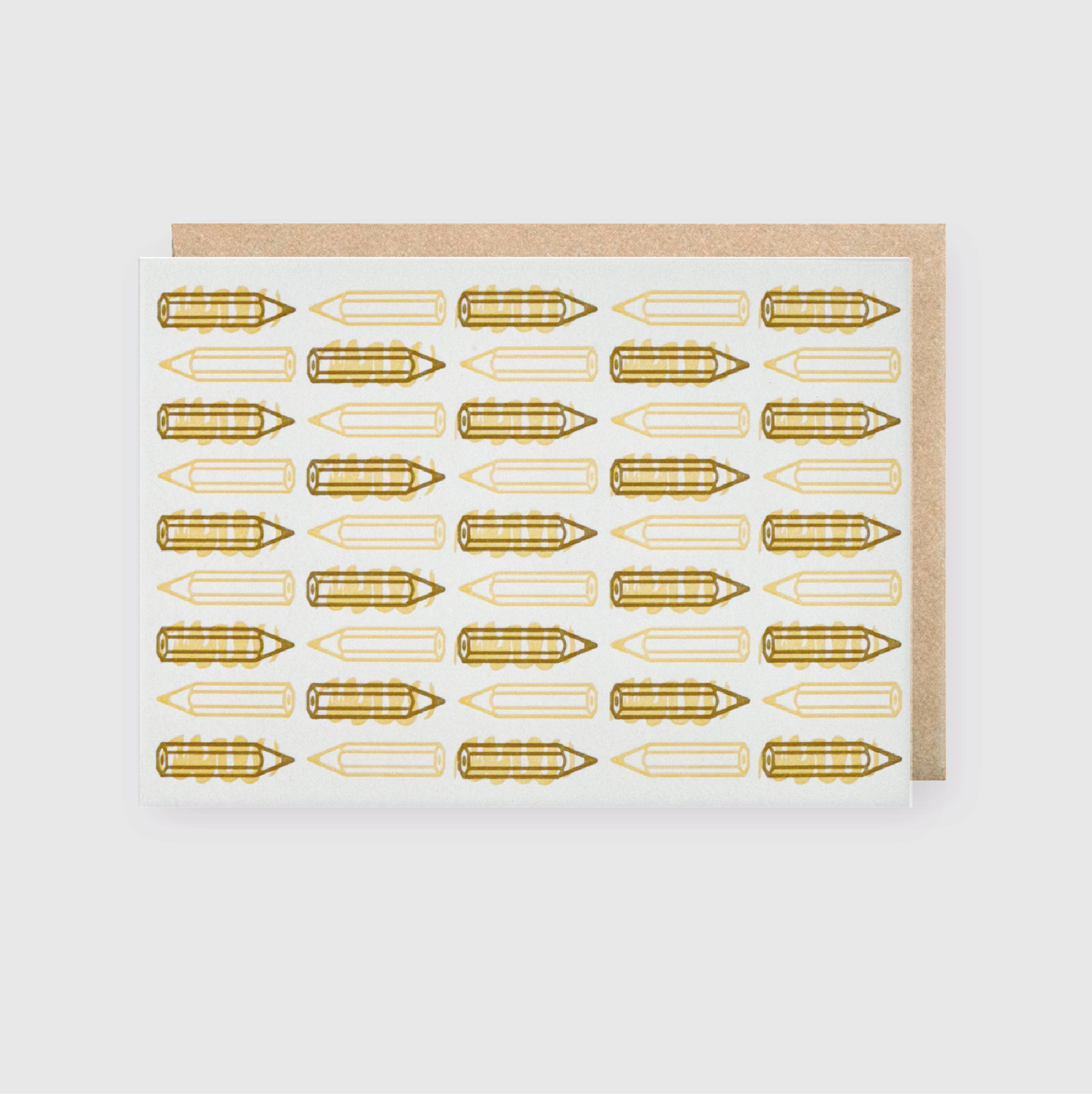 Pencil Pattern Greeting Card | LTD-1