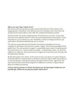 Panda Eco Paper | Bamboo Paper Towel Sample - Aware House