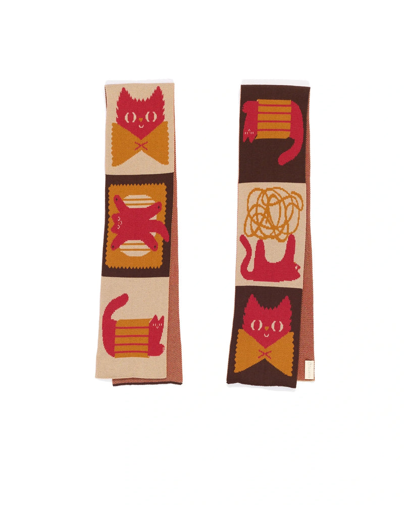 Pasta Cat Kid's Scarf-zoom-