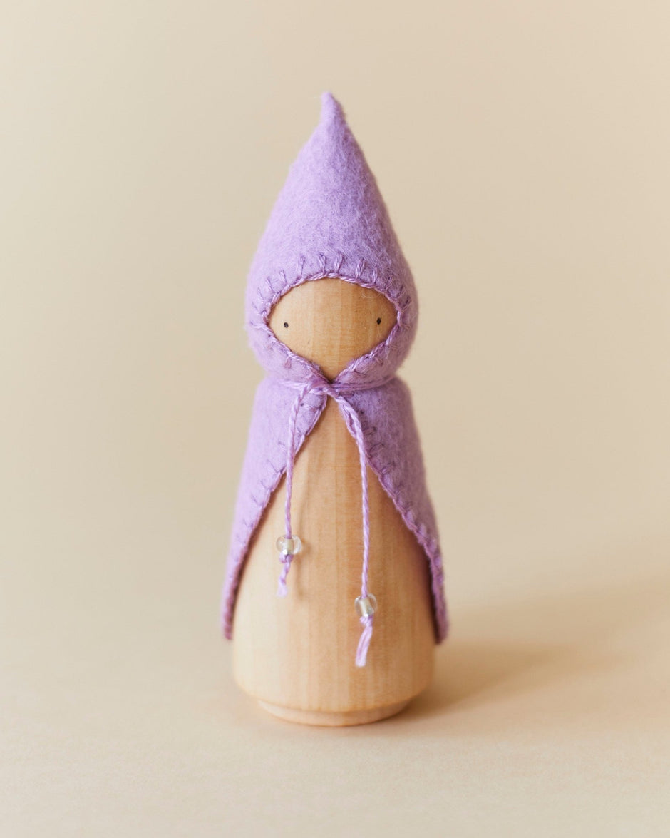 Pastel Purple Wooden Gnome - Aware House