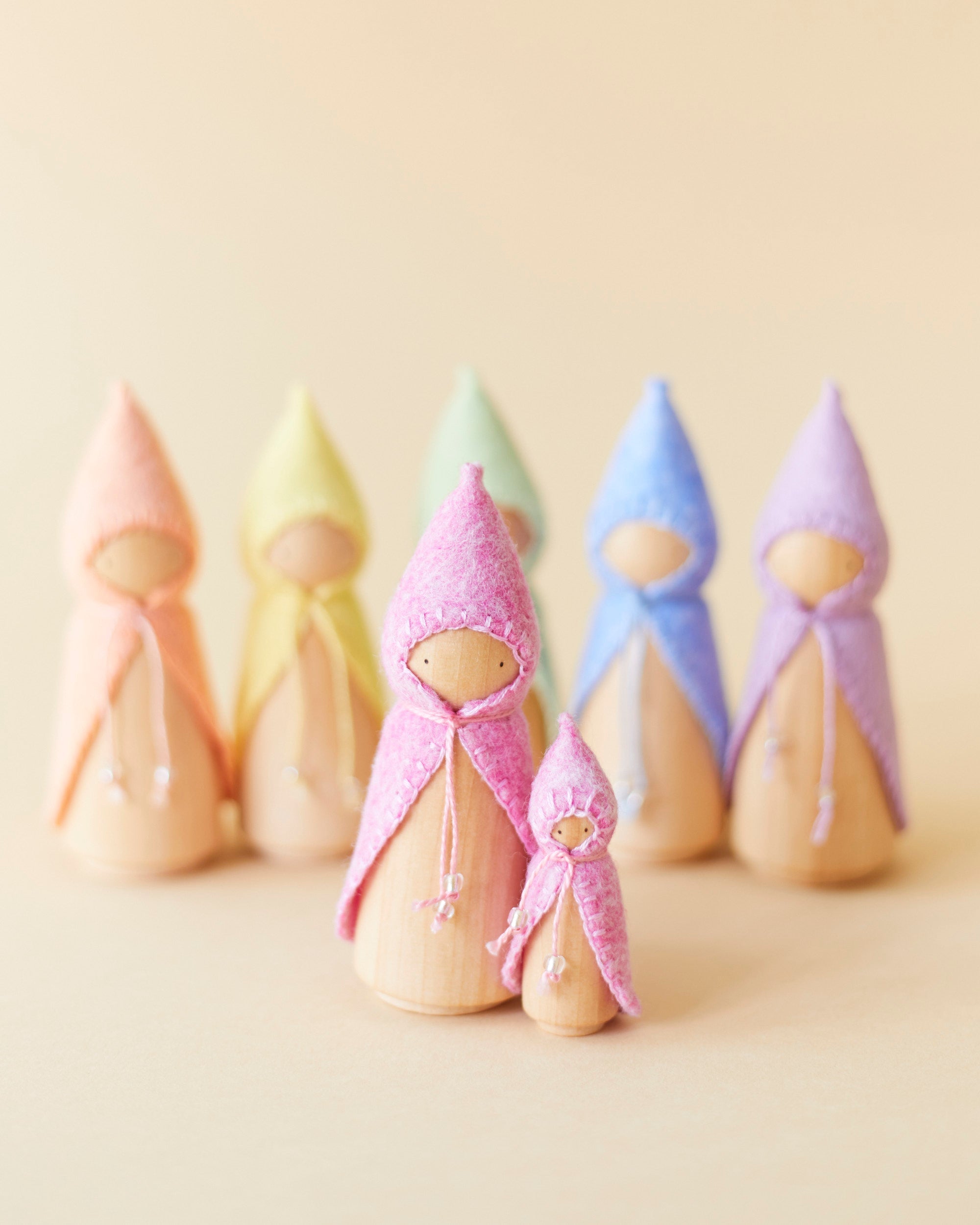 Pastel Pink Wooden Gnome-zoom-5