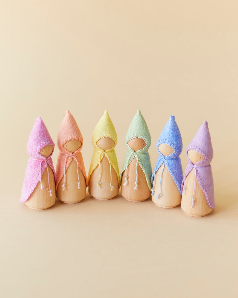 Pastel Yellow Wooden Gnome-zoom-