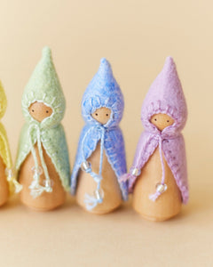 Mini Pastel Rainbow Wooden Gnome Set - Aware House