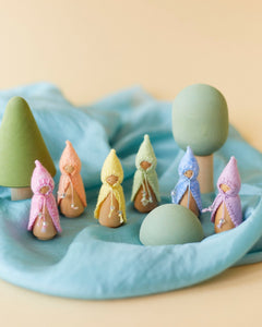 Mini Pastel Green Wooden Gnome - Aware House