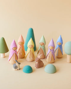 Pastel Yellow Wooden Gnome - Aware House