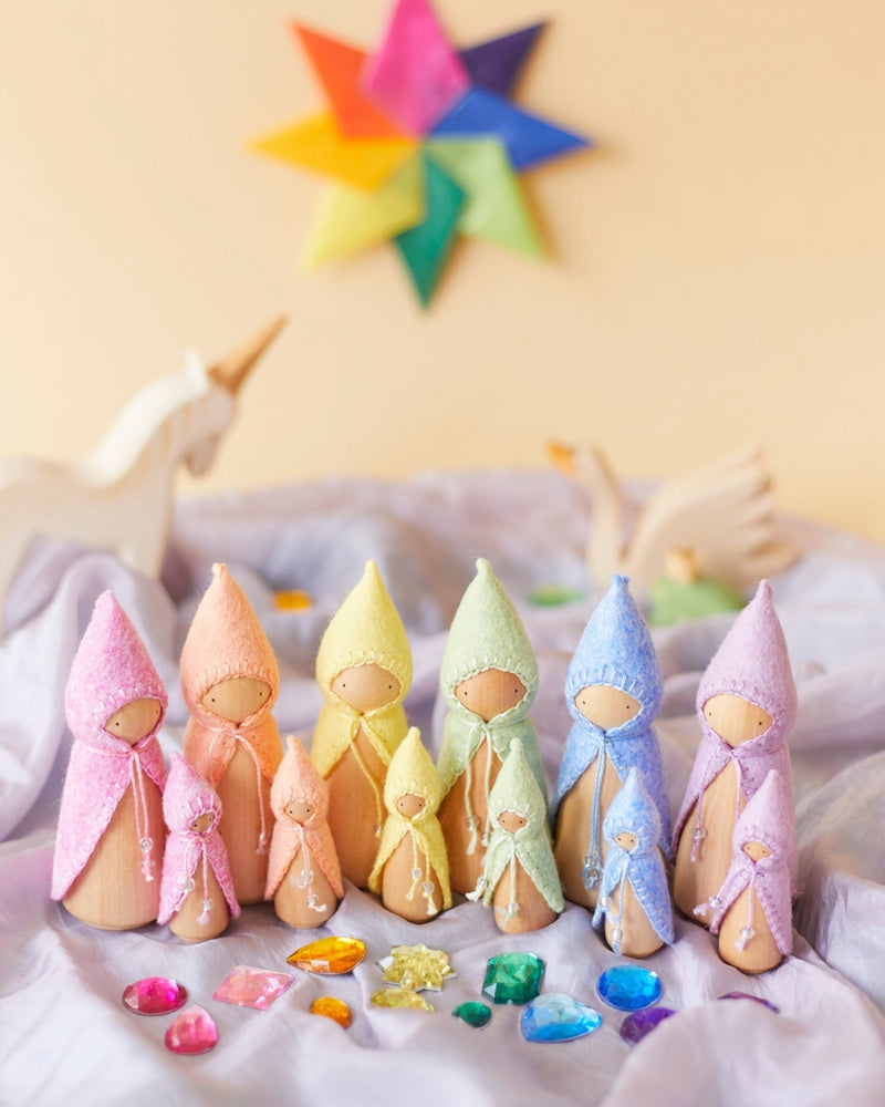 Pastel Yellow Wooden Gnome-zoom-
