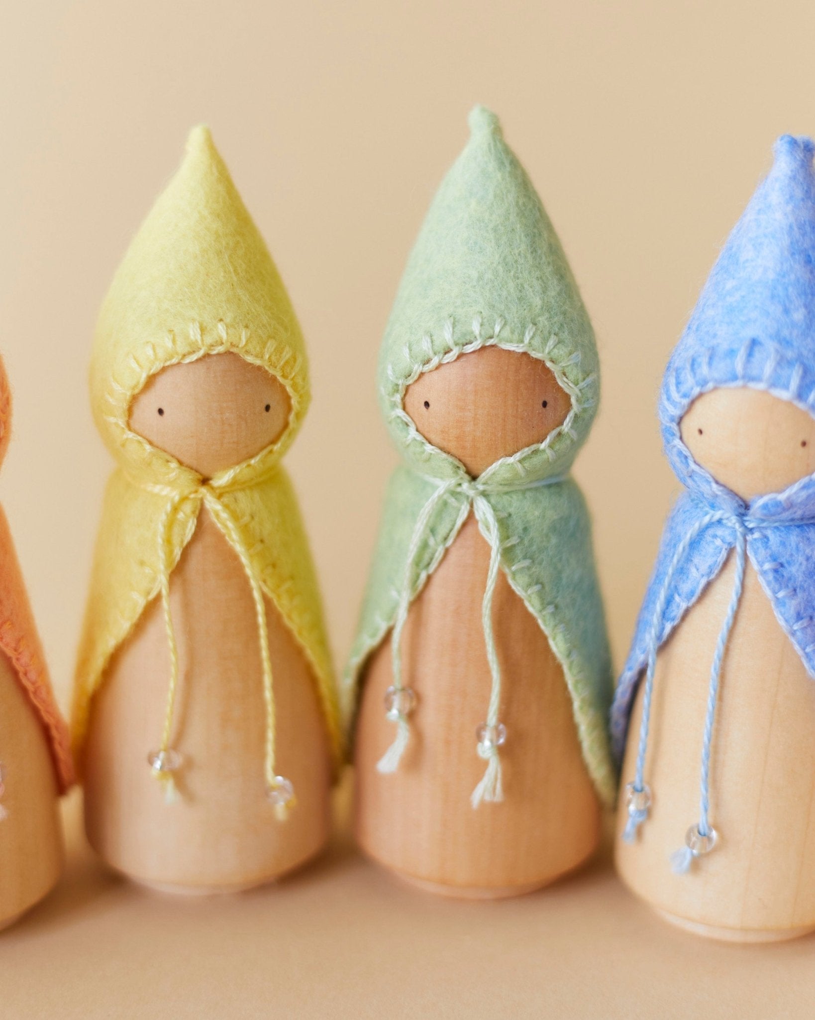 Pastel Green Wooden Gnome - Aware House