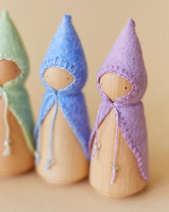 Pastel Purple Wooden Gnome - Aware House