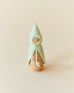 Mini Pastel Green Wooden Gnome - Aware House