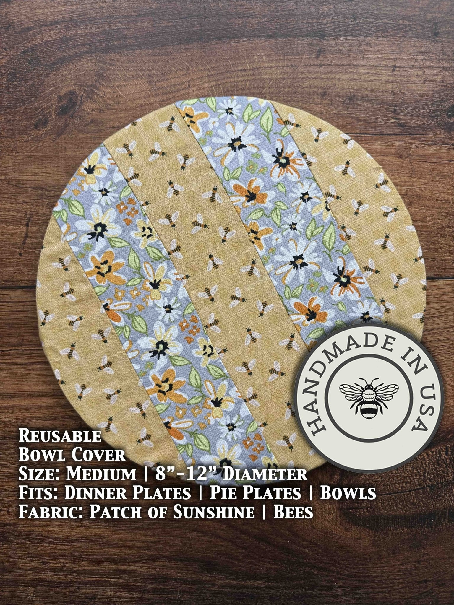 Medium Reusable Cotton Bowl & Banneton Cover | Eco-Friendly Kitchen Cover - Aware House - Five Oaks Farm -
