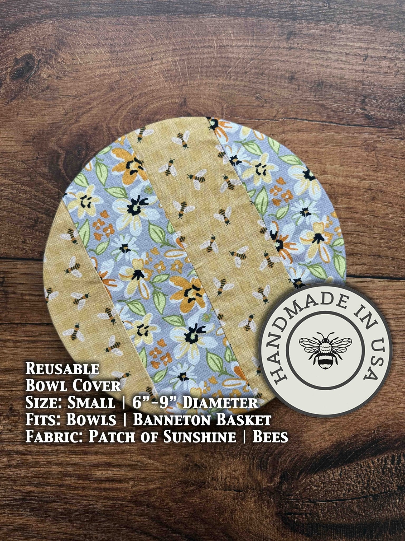 Small Reusable Cotton Bowl & Banneton Cover | Eco - Friendly Kitchen Cover - Aware House - Five Oaks Farm - 