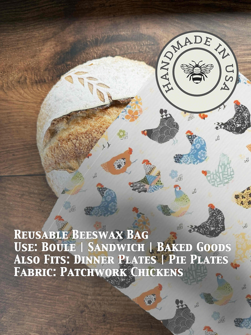 Beeswax Bread Bag | Reusable Cotton Food Storage Bag-zoom-