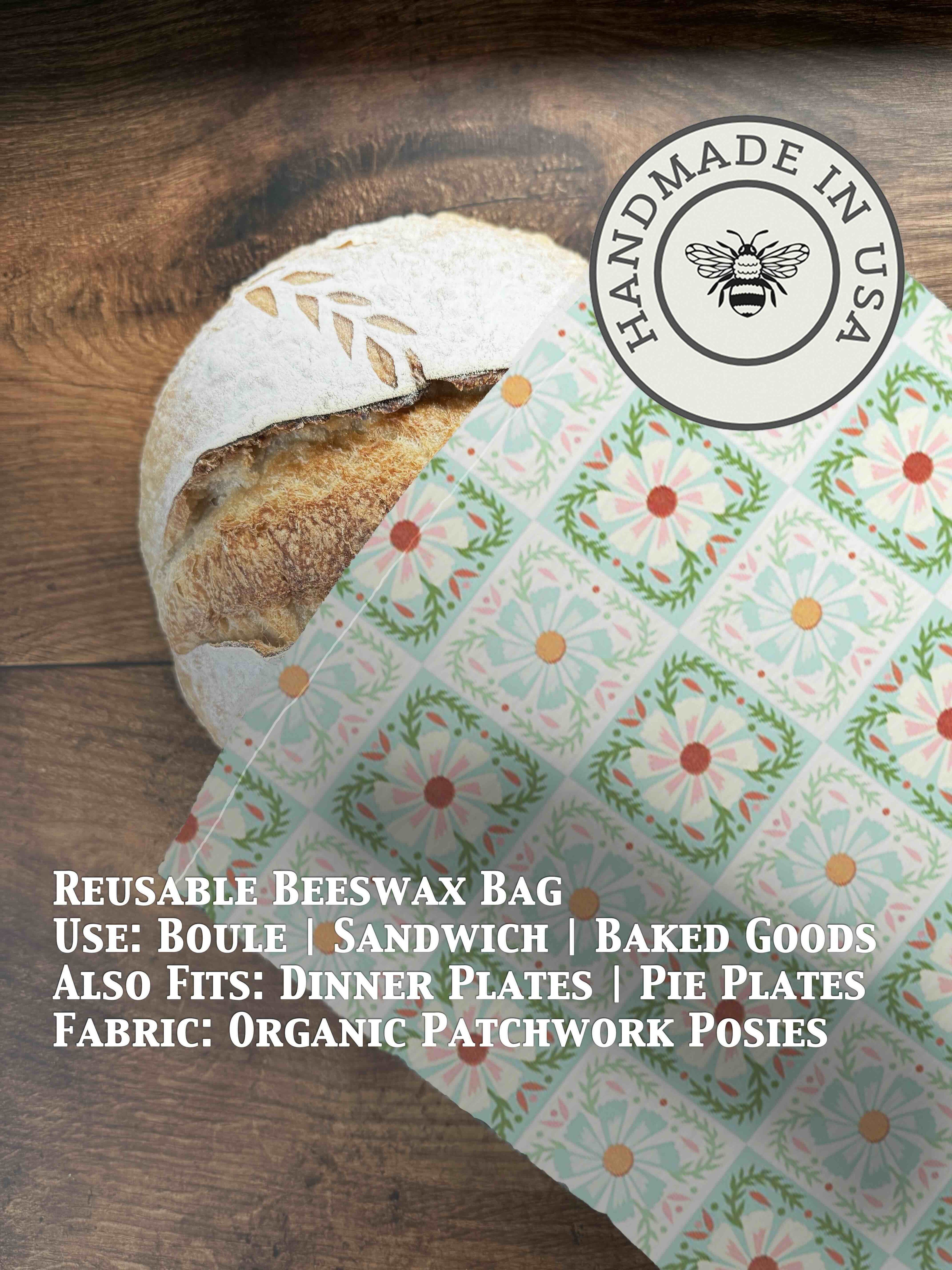 Beeswax Bread Bag | Reusable Cotton Food Storage Bag-zoom-39