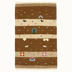 Patchy Fields Kids Rug | Handmade Wool Rug for Nursery, Playrooms & Children’s Rooms - Aware House