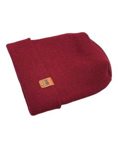 Patented H Stitch Cuffed Beanie, Burnt Maroon - Aware House - HAAKWEAR USA -