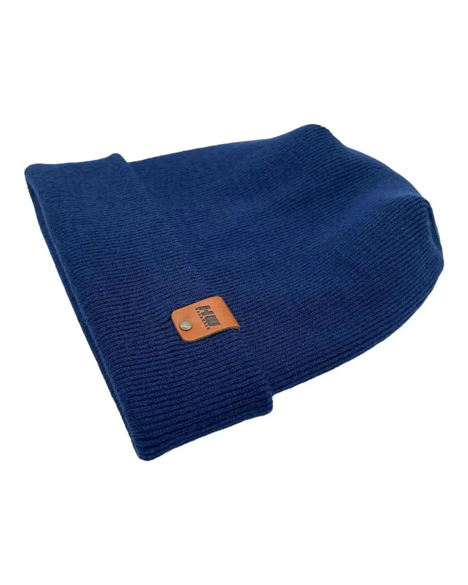 Patented H Stitch Cuffed Beanie, Sapphire Blue - Aware House - HAAKWEAR USA -