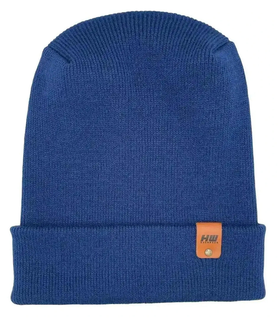 Patented H Stitch Cuffed Beanie, Sapphire Blue - Aware House - HAAKWEAR USA -