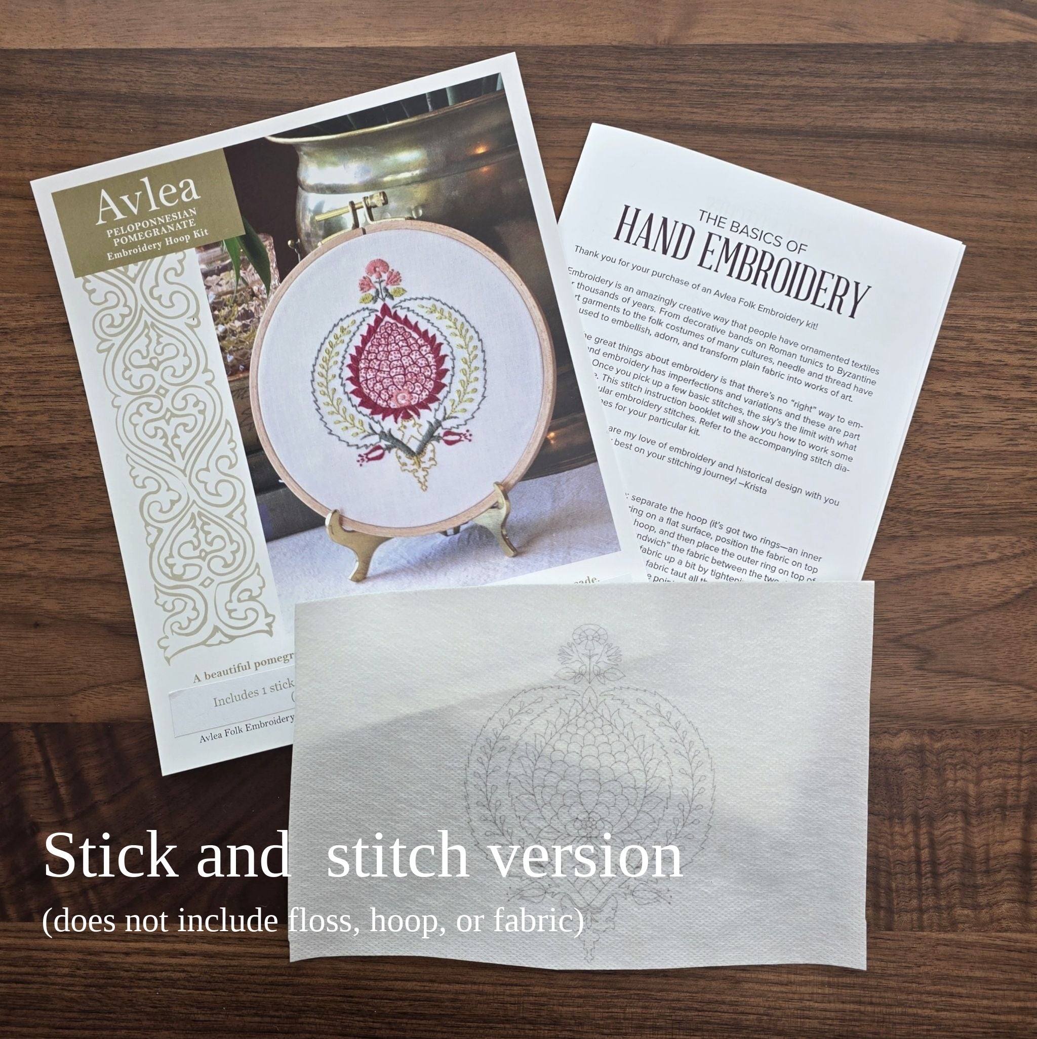 Peloponnesian Pomegranate Embroidery Hoop kit-zoom-7