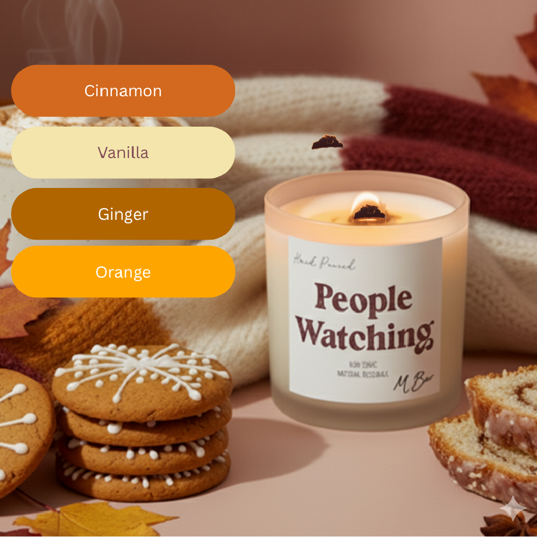 People Watching Beeswax Candle-zoom-10