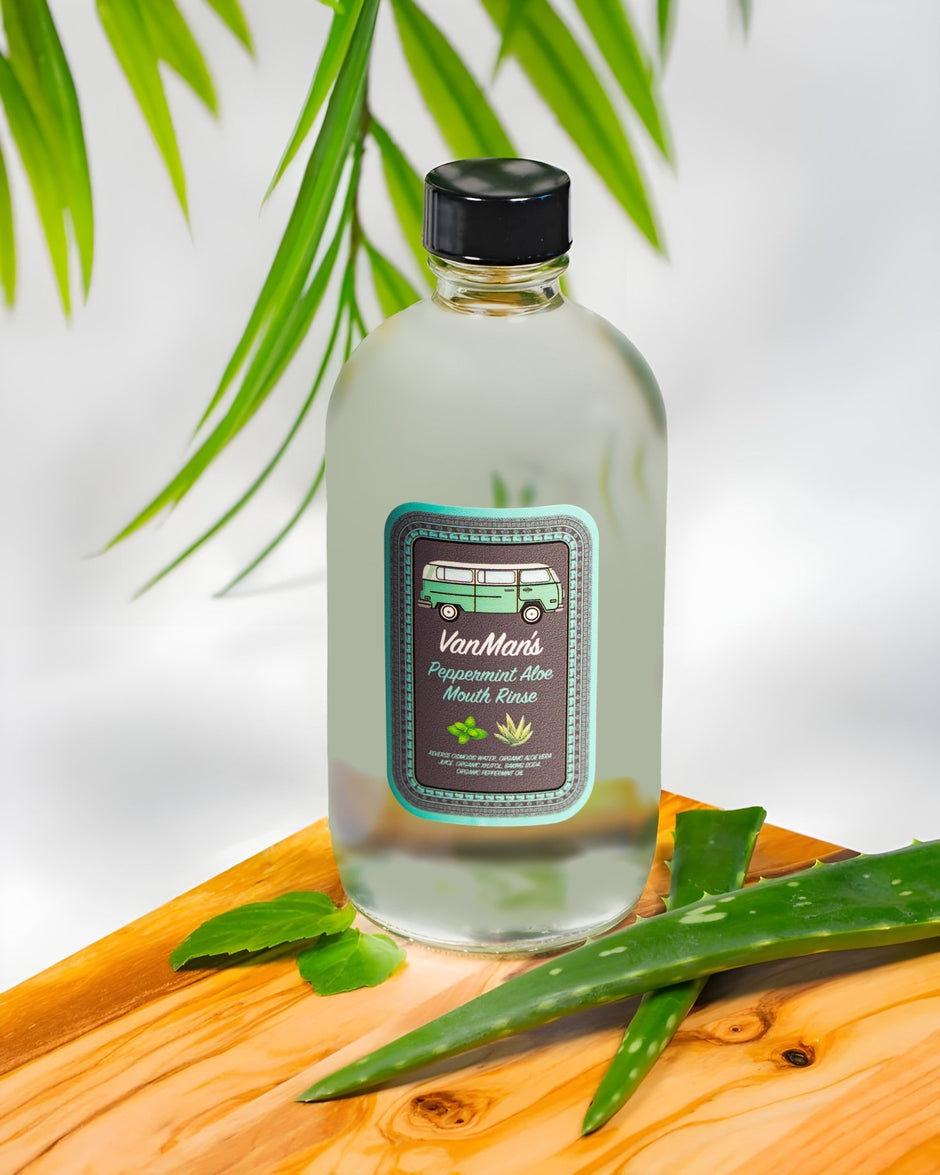 VanMan’s Peppermint Aloe Mouth Rinse - Aware House - The VanMan Company -