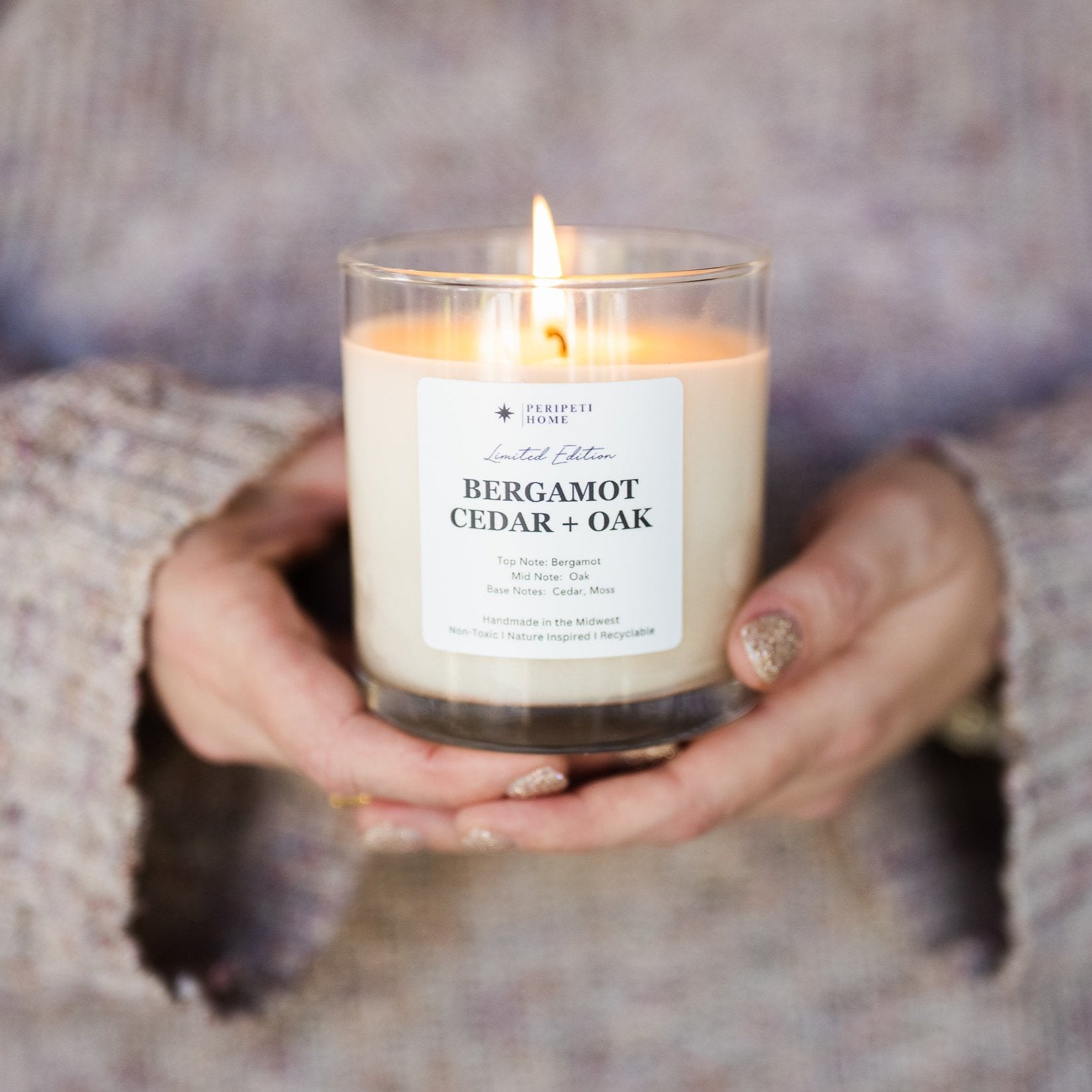 Bergamot, Cedar + Oak Candle, Wax Melt, Diffuser & Room Spray-zoom-1