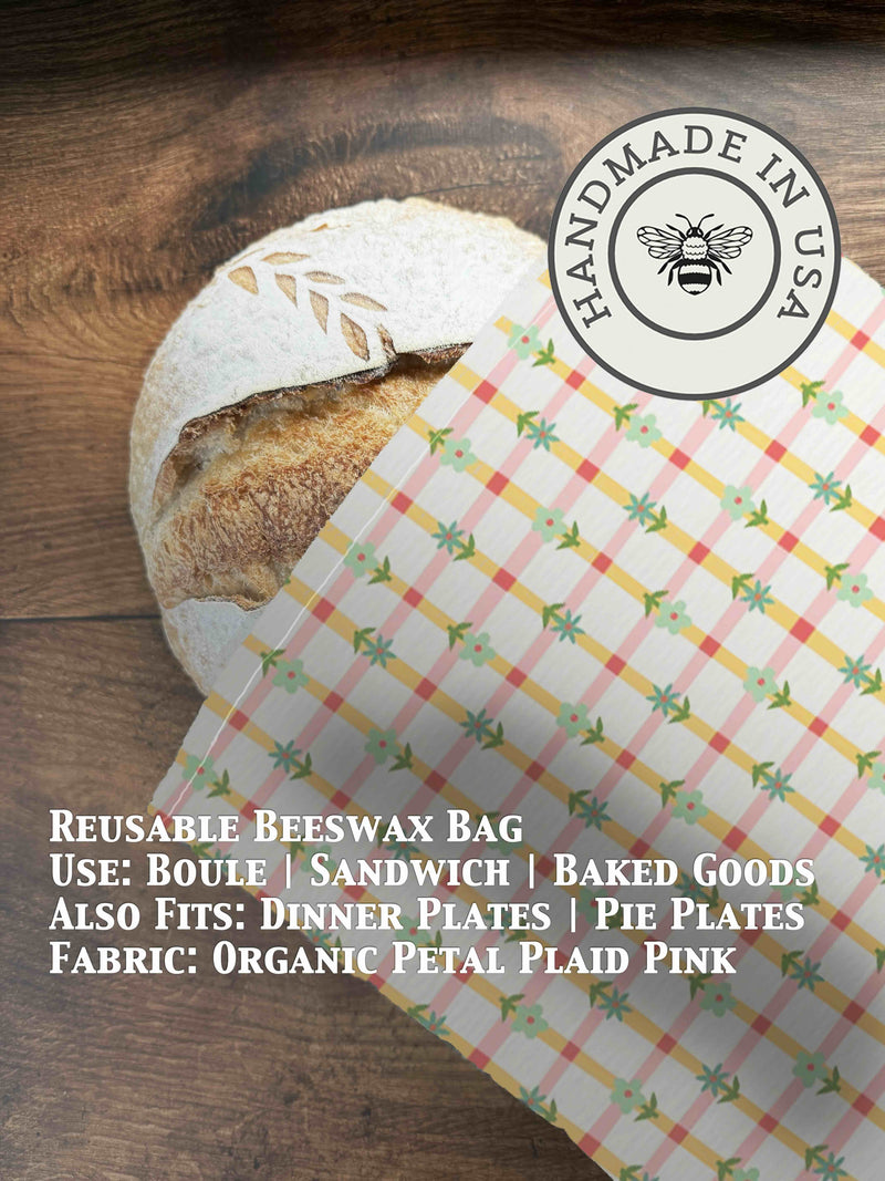 Beeswax Bread Bag | Reusable Cotton Food Storage Bag-zoom-