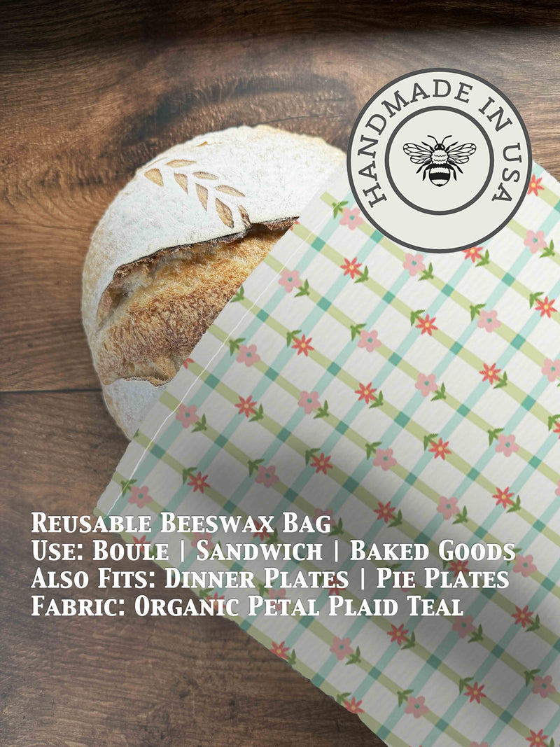 Beeswax Bread Bag | Reusable Cotton Food Storage Bag-zoom-