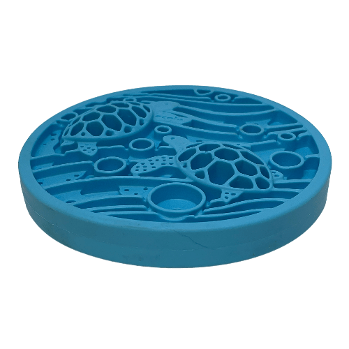Turtle Mini Lick Mat with Suction Cups for Dogs and Cats-zoom-