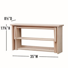 Wall - Mounted Folding Drying Rack | Solid Maple Hardwood - Aware House