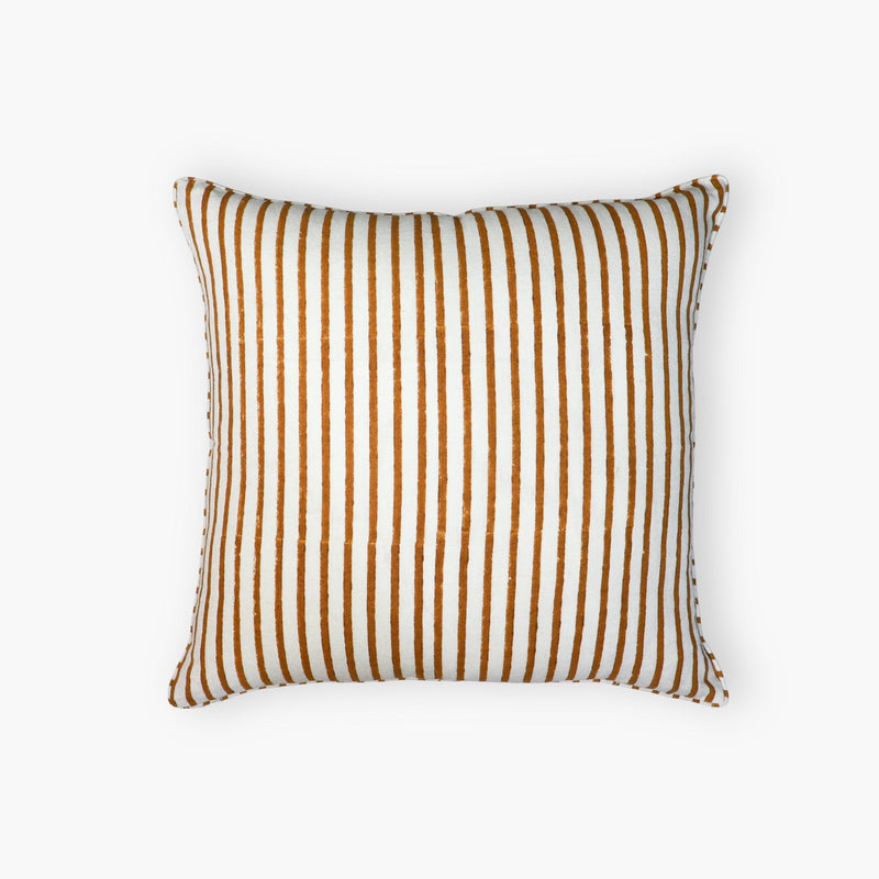 Bahaar Throw Pillow Cover – Ginger & Blue-zoom-