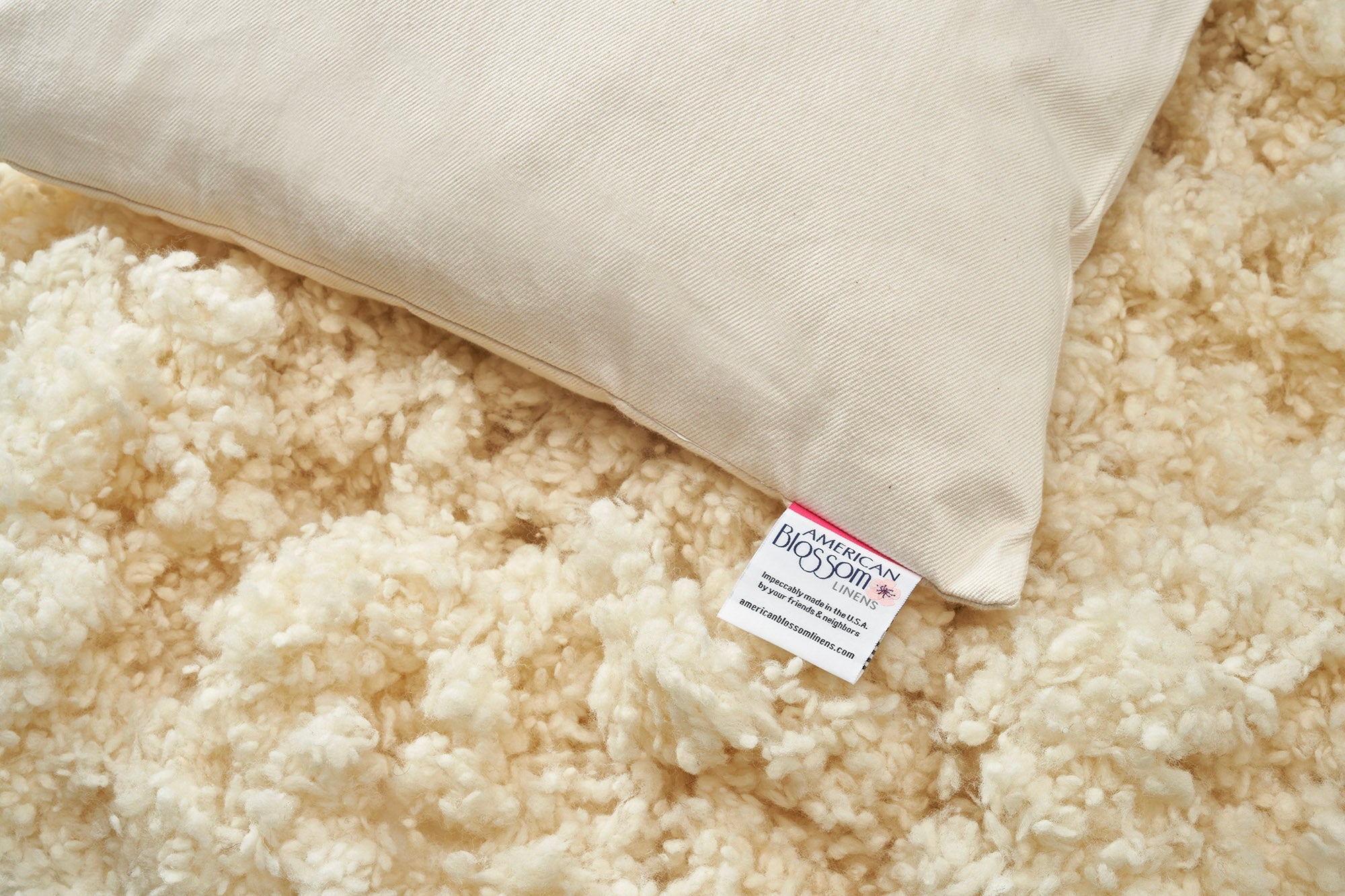 Natural Cotton Pillow With Wool Filling-zoom-10