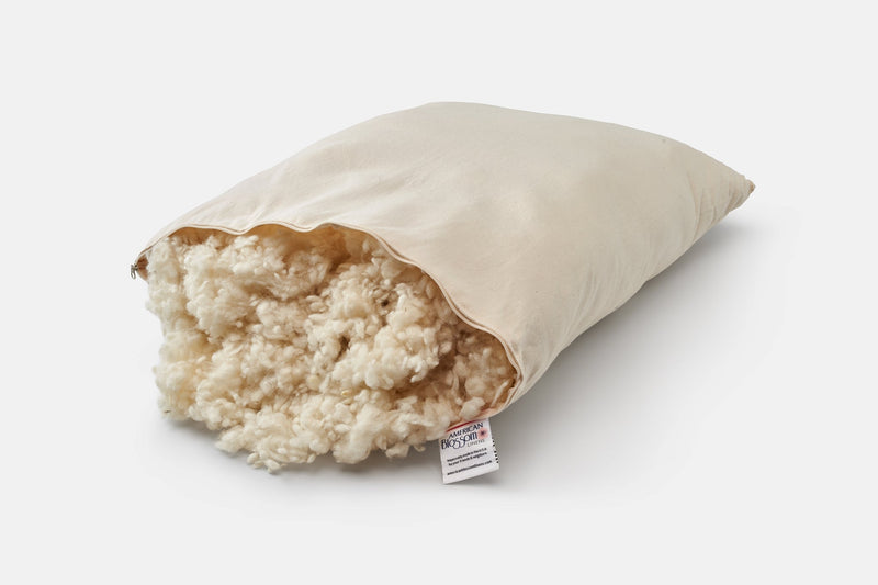 Natural Cotton Pillow With Wool Filling-zoom-